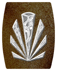 DAREC 602 SL SH BR Silver Sunburst Shimmer Brown Background